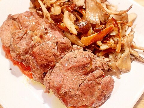 【美味しいお肉の焼き方】塩窯ではなくキノコ釜焼き